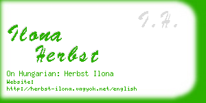 ilona herbst business card